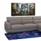 Mink Brown Bonded Leather Modern Chicago Sectional Sofa