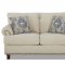 Alexa Sofa in Cream Fabric by Klaussner w/Options