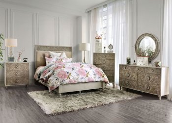 Jakarta Bedroom FOA7882 in Antique White & Beige w/Options [FABS-FOA7882-Jakarta]