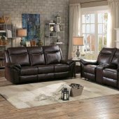 Aram Sofa 8206BRW in Brown by Homelegance