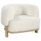 Lawler Accent Chair 903169 in Ivory Boucle Fabric by Coaster