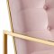 Pierre Accent Chair 523 in Pink Velvet Fabric by Meridian