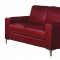 Iniko Sofa & Loveseat 8203RD in Red Leather Match by Homelegance