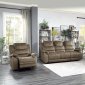 Shola Motion Sofa 9848BR-3 in Brown by Homelegance w/Options