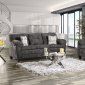 William Sofa SM4010 in Dark Gray Chenille Fabric w/Options