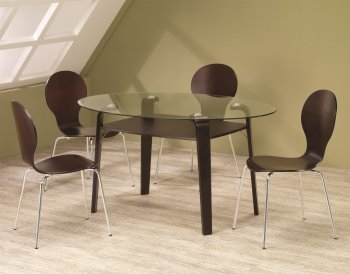 120791 Orval 5Pc Dining Set in Cappuccino by Coaster [CRDS-120791 Orval]