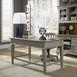 Bungalow Jr Executive Desk 3Pc Set 541-HOJ in Taupe/Driftwood