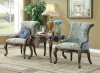 Ameena Accent Chair 50845 in Floral Periwinkle Fabric by Acme