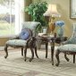 Ameena Accent Chair 50845 in Floral Periwinkle Fabric by Acme