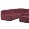 Align 5Pc Sectional Sofa Set in Red Fabric by Modway