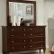 B2800 Bedroom in Dark Pecan w/Optional Casegoods