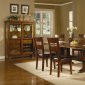 Dark Oak Finish Casual Dining Table w/Optional Chairs