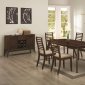 104951 Stanley 5Pc Dining Set by Coaster in Cappuccino w/Options