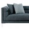 Vernice Sofa & Loveseat 9809BU in Dark Blue Grey by Homelegance