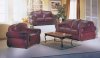 Burgundy Leather Living Room Set