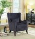 Set of 2 Accent Chairs 902684 in Indigo Printed Velvet - Coaster