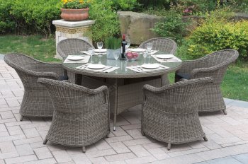 229 Outdoor Patio 7Pc Table Set by Poundex w/Options [PXOUT-229]