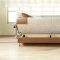 Beige & Brown Fabric Modern Living Room w/Sofabed & Storages