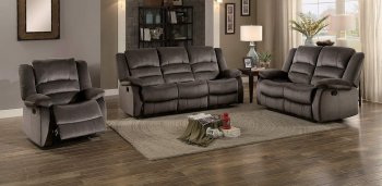 Jarita Motion Sofa 8329CH in Chocolate Fabric by Homelegance [HES-8329CH Jarita]