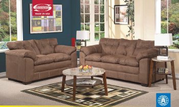 Espresso Microfiber Fabric 50365 Lucille Sofa w/Options by Acme [AMS-50365 Lucille Espresso]