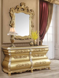 Seville Dresser BD00454 in Gold by Acme w/Optional Mirror