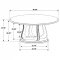 Trofello Dining Set 5Pc 123120 in White Washed by Coaster