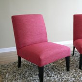 Colored Fabric Upholstery Contemporary Club Chair