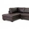 Orland Sectional Sofa Brown Bonded Leather - Wholesale Interiors