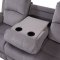 Rauf Motion Sofa 54450 in Gray Velvet by Acme w/Options