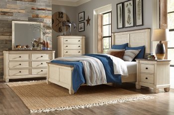 Weaver 5Pc Bedroom Set 1626 in Antique White by Homelegance [HEBS-1626-Weaver]