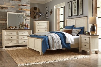 Weaver 5Pc Bedroom Set 1626 in Antique White by Homelegance