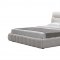 HF021 Upholstered Bed in White by J&M