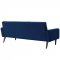 Delve Sofa in Navy Velvet Fabric by Modway w/Options