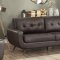 Deryn Sofa & Loveseat Set 8327DBR in Dark Brown by Homelegance