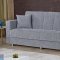 Niagara Sofa Bed Convertible in Grey Fabric w/Options by Empire