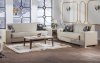 Kobe Santa Glory Cream Sofa Bed in PU by Istikbal w/Options