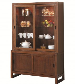 104294 Camila Buffet with Hutch in Nutmeg by Coaster [CRBU-104294 Camila]