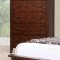 Bistro Brown Finish Traditional Bed w/Optional Case Goods