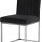 Giselle Dining Chair 779 Set of 2 Black Velvet Fabric - Meridian