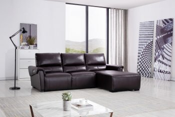 S275 Power Motion Sectional Sofa in Brown Leather Beverly Hills [BHSS-S275 Brown]