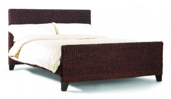 Contemporary Bed Crafted From a Mat of Water Hyacinth [LSB-MONTEGO BED]