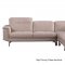 S195 Sectional Sofa in Bone Leather by Beverly Hills