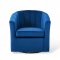 Prospect Swivel Chair Set of 2 in Navy Velvet by Modway