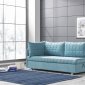 Day & Night Sofa Bed in Turquoise Fabric by Casamode w/Options