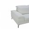 Carnation Sectional Sofa 1872 in White Eco-Leather by VIG