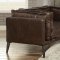 Porchester Sofa 52480 in Distressed Chocolate Leather by Acme