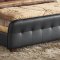 G2553 Upholstered Bed in Black Leatherette by Glory