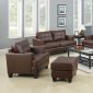 Samuel Sofa & Loveseat Set Brown Leatherette 504071 by Coaster