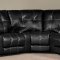 2010 Reclining Sectional Sofa in Black Bi Cast