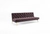 Oldschool Sofa Bed in Gray w/Brass Legs by Innovation w/Options